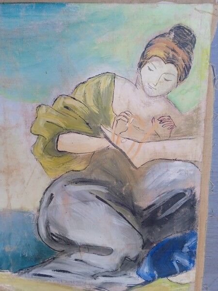 Lebasque painting on canvas early XXth