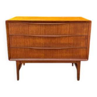 meuble de rangement coffre scandinave 1960 teck vintage