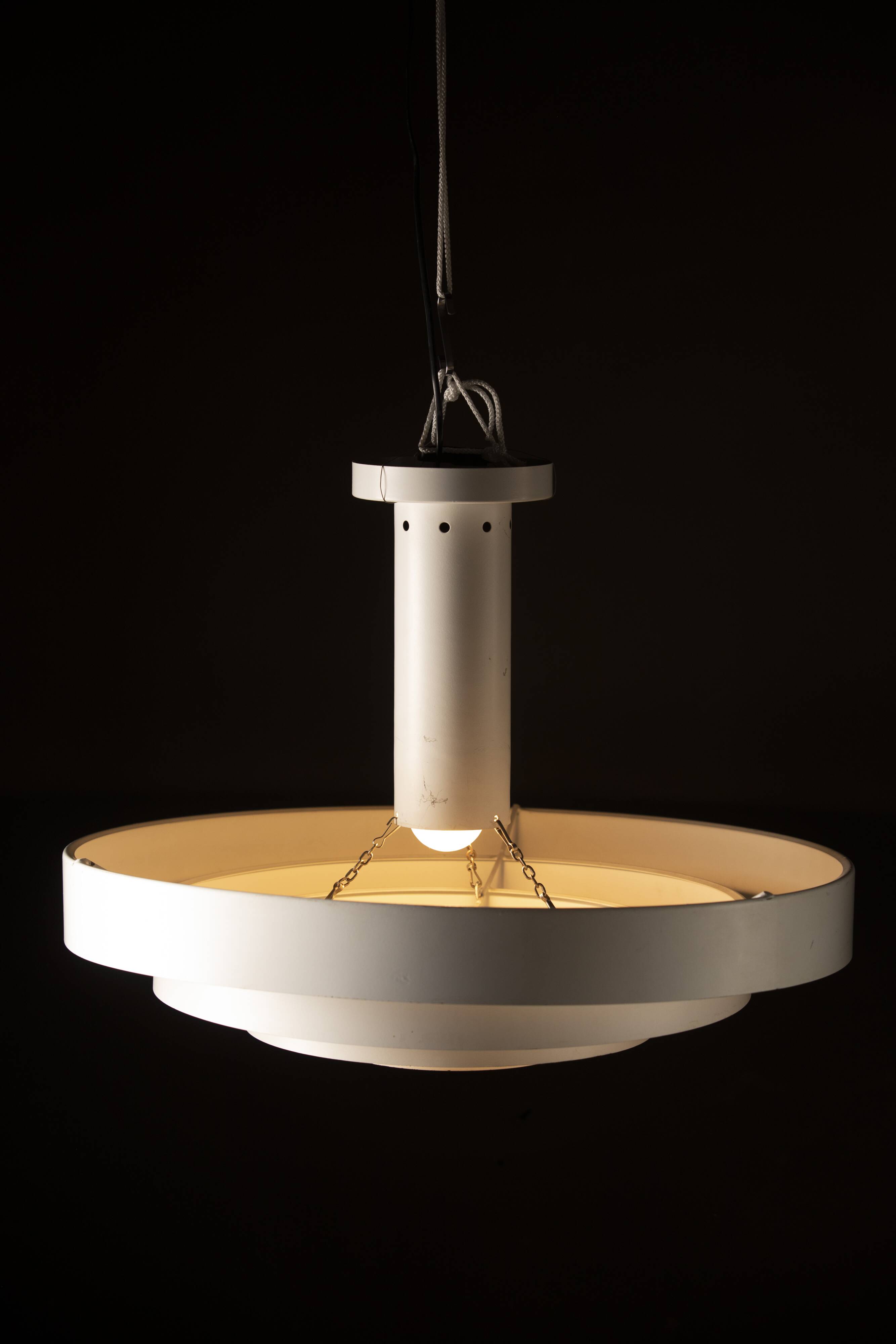 70s metal ceiling light