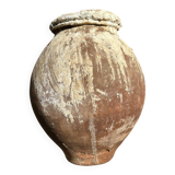 Ancient terracotta pottery jar from the 19th century