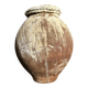 Ancient terracotta pottery jar from the 19th century