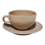 Stoneware cup with saucer Grès du Marais