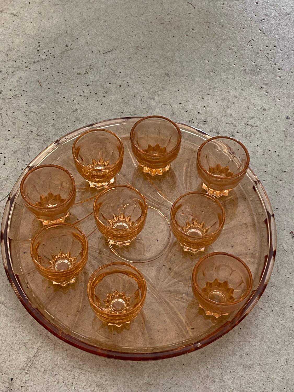 Art Deco liqueur service