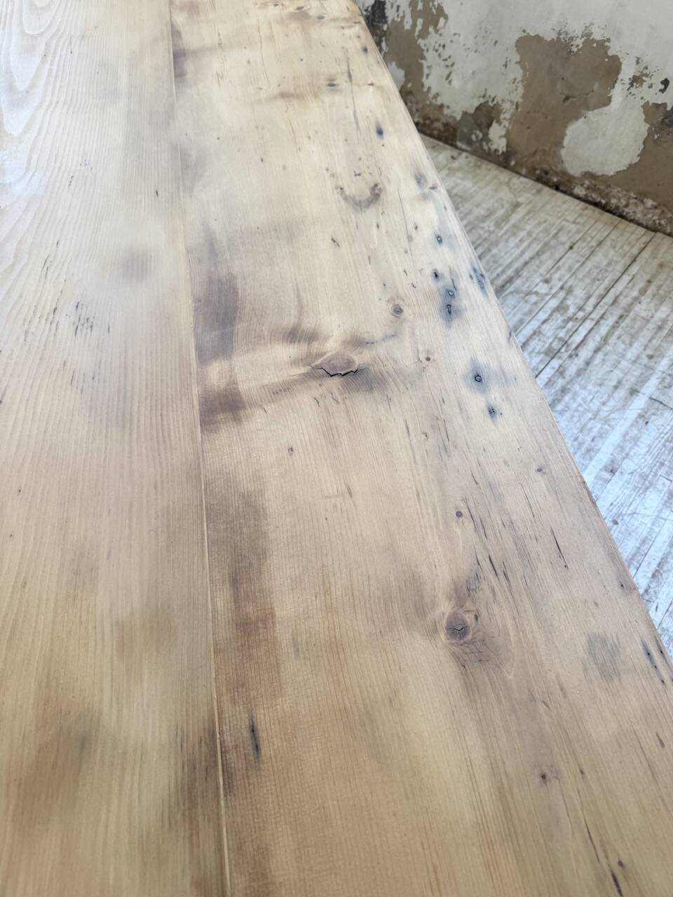 1950s pine farmhouse table 220cm