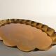 Hollywood Regency Oval Brass Tray by Arvid Johansson, Arvika Konstsmide, Sweden