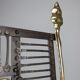 Brass and wrought iron fireplace screen by David Marshall, Spain, 1970s