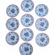 Set of 10 dessert plates Bernardaud Limoges – Compagnie des Indes