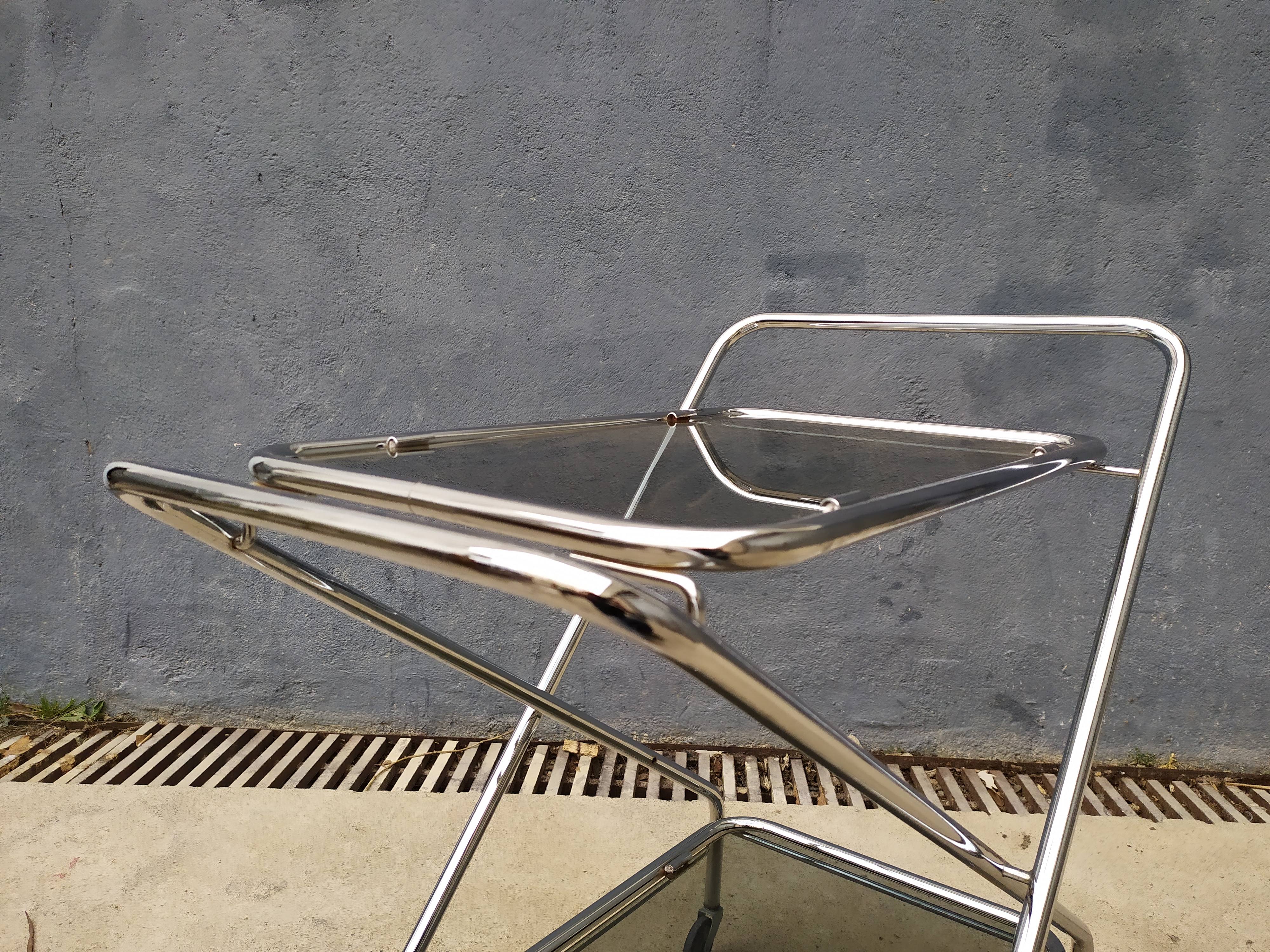 Vintage chrome bar cart