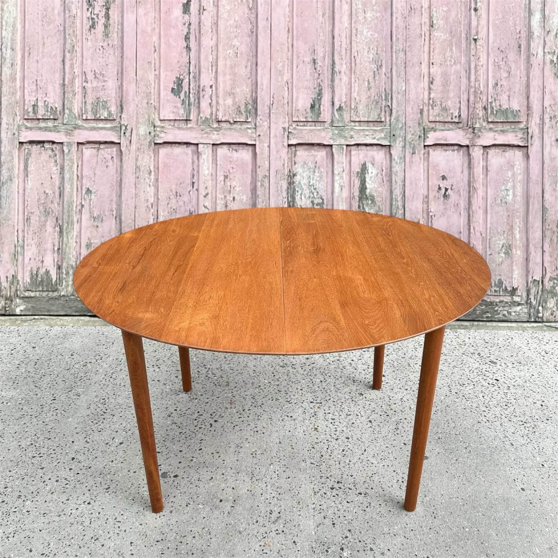 Solid teak table by Peter Hvidt for Soborg, 1956