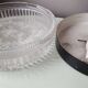 Vintage Glash-tte Limburg glass round ceiling light