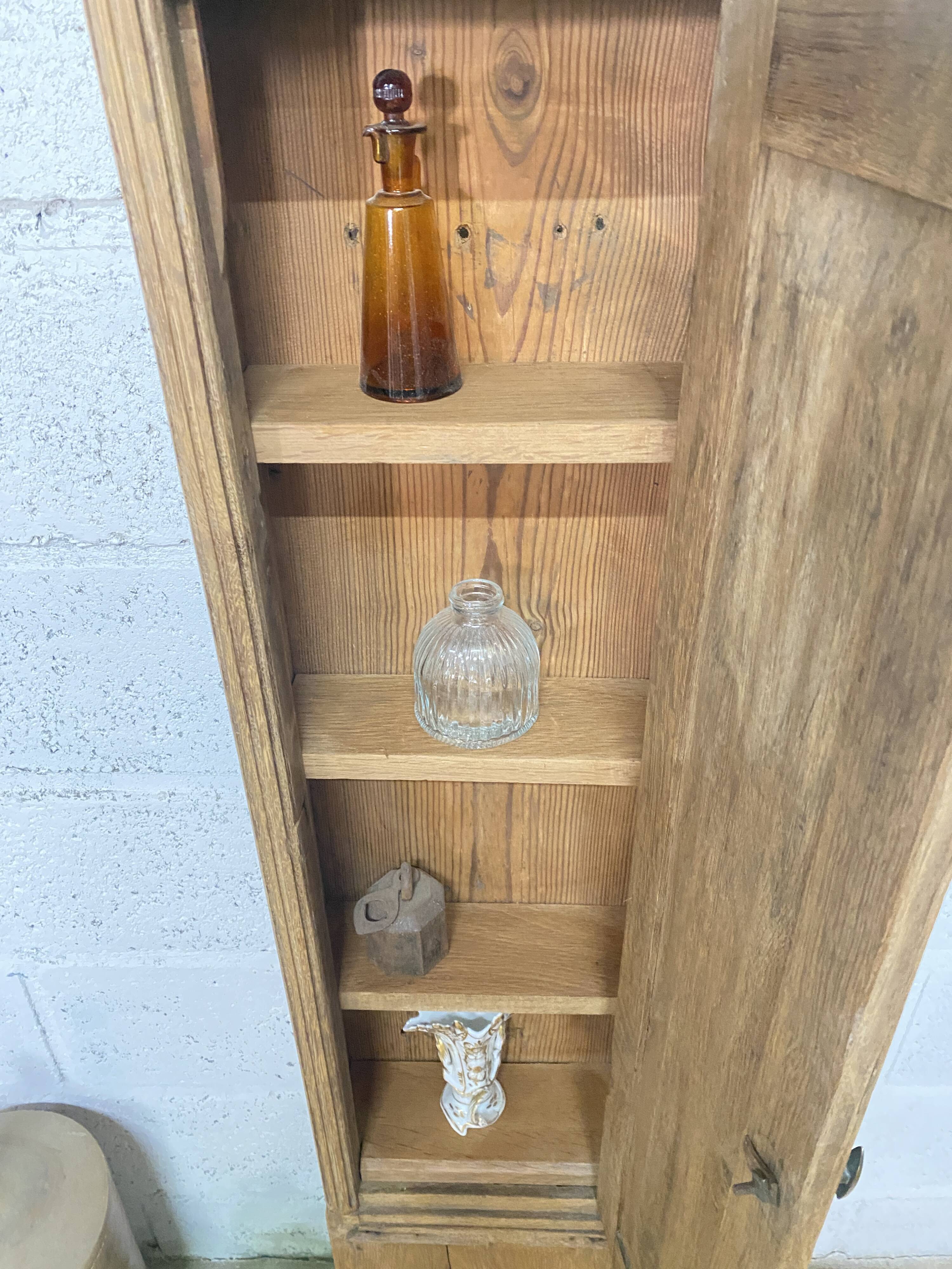 Small column storage unit - antique comtoise
