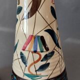 Pair of vases with handles made in Belgium 1950/1960.