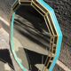 Mirror blue and gold 65x90cm