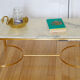 Table low 60s marble neoclassical style