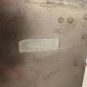 Industrial design rare furniture binder Val-Rex in brushed steel around 1940