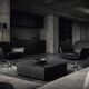 Vintage Mid-Century Scandinavian Modern Black Swivel Chairs, Set of 2