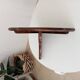 Pair of antique solid oak shelves