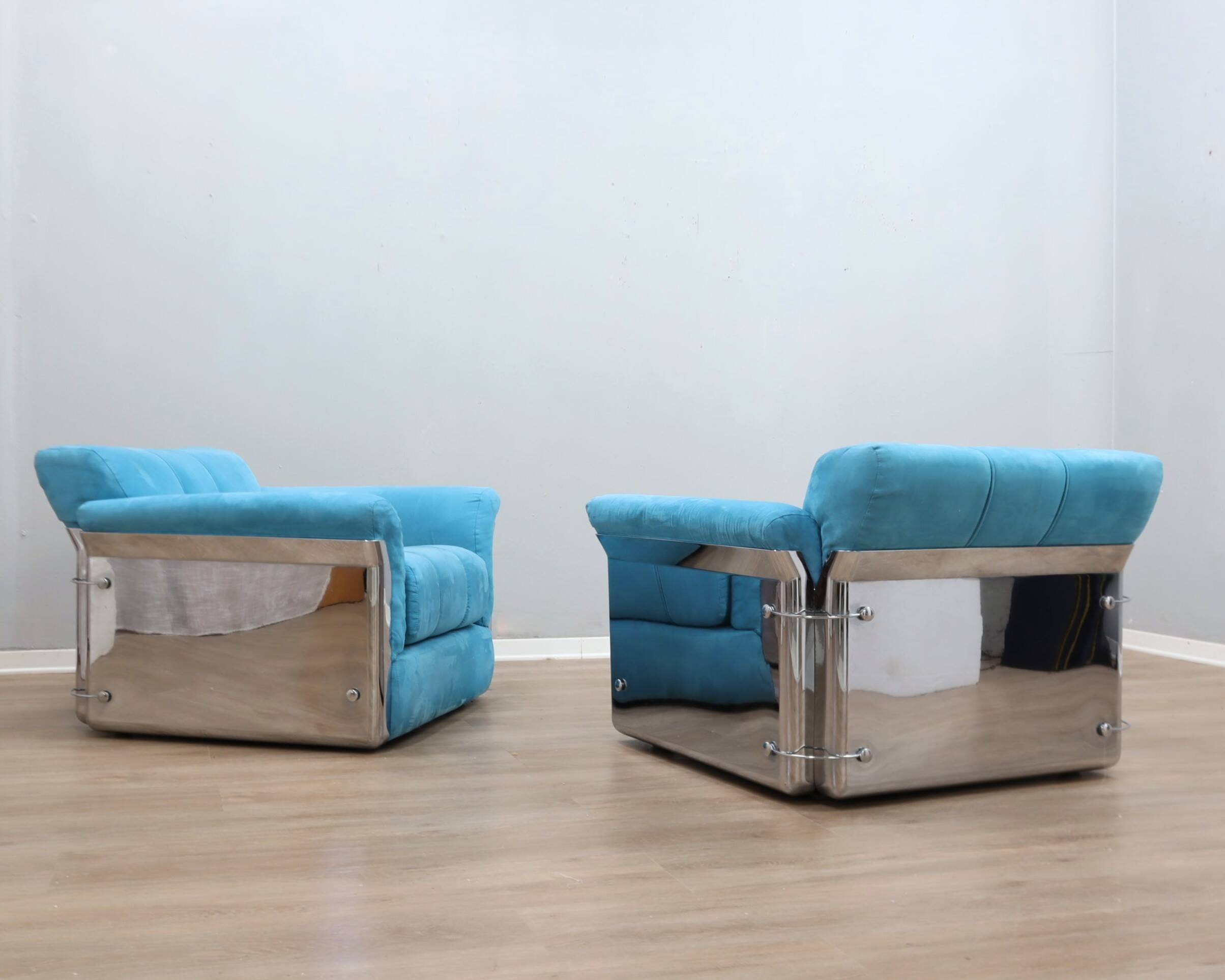 Fauteuils Larissa Saporiti des années 1970 par Vittorio Introini