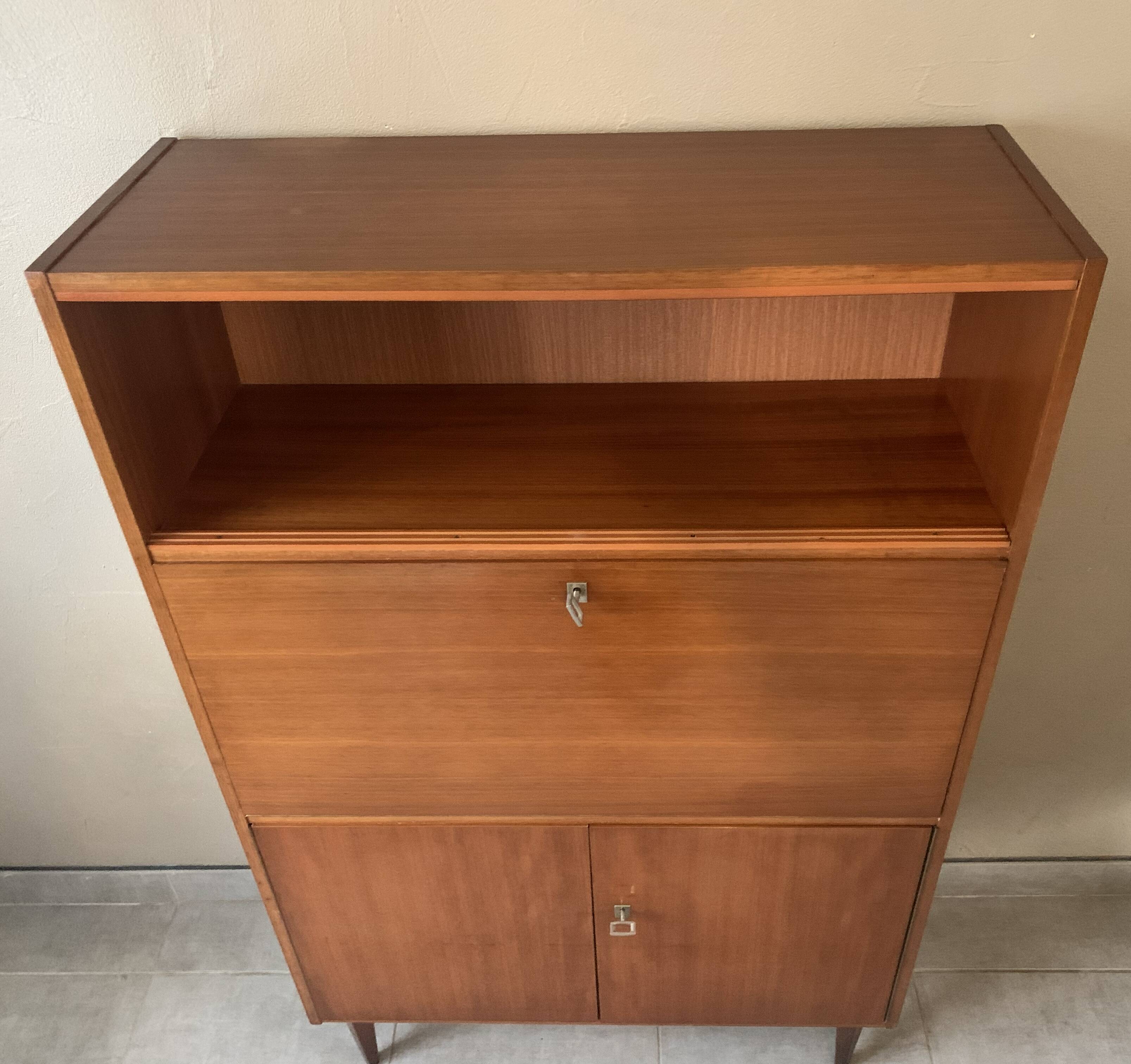 Scandinavian teak secretary, 1960s