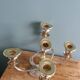 Medusa chandelier in silver and gold metal
