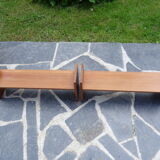Pair of teak wall shelves