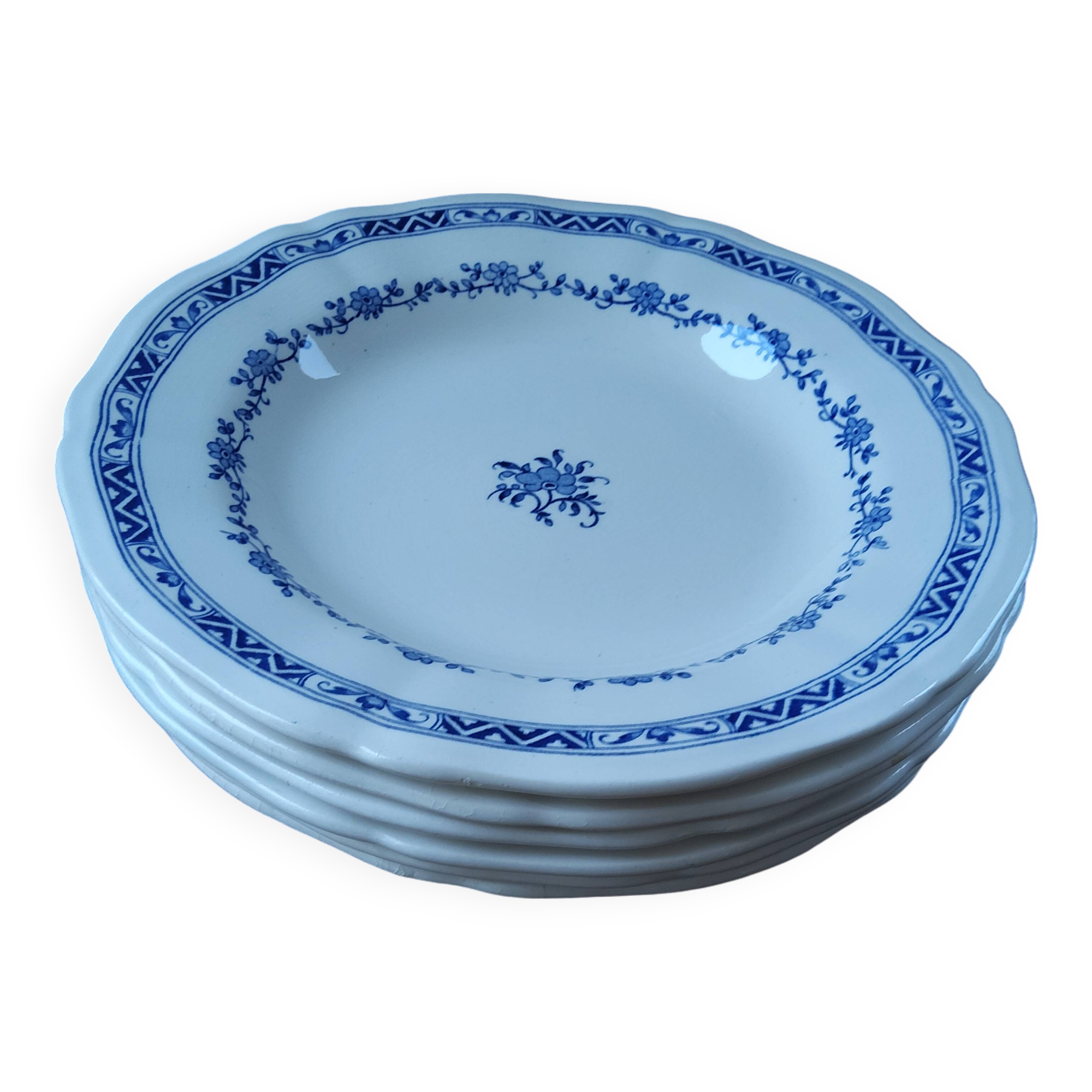 Antique porcelain plates from Gien