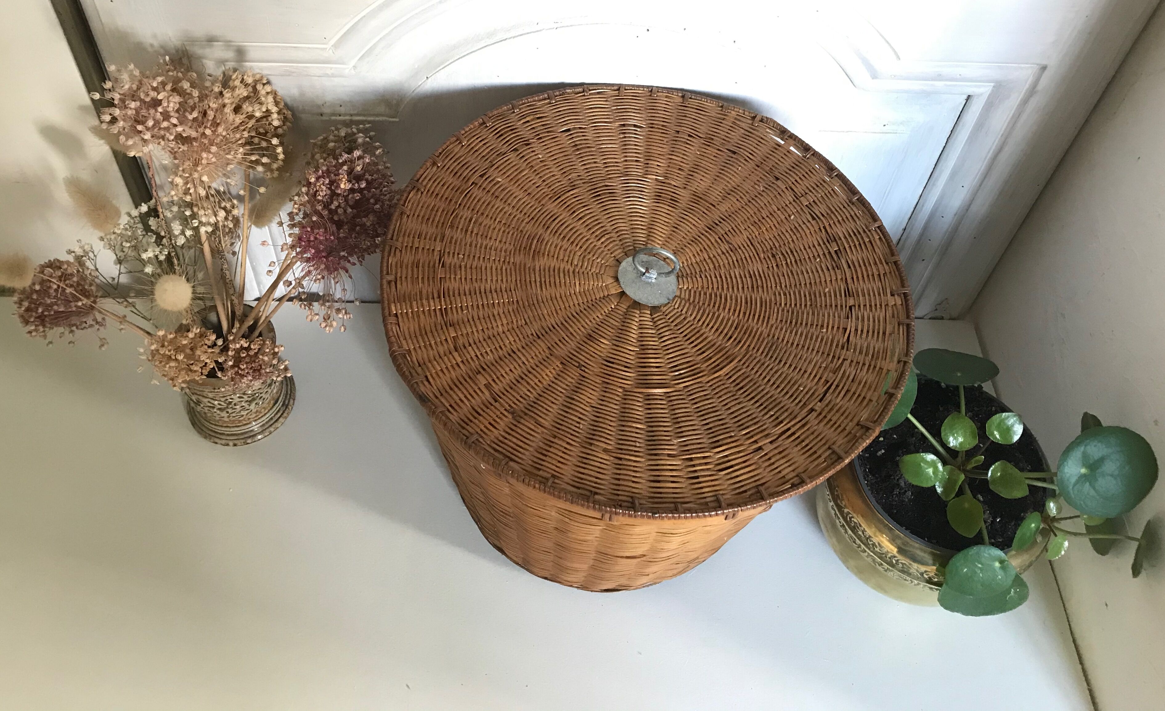 Vintage wicker basket