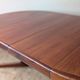 Round teak table with star base, 1960s, extendable.