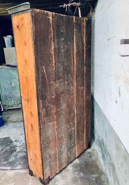 Wood and zinc cabinet