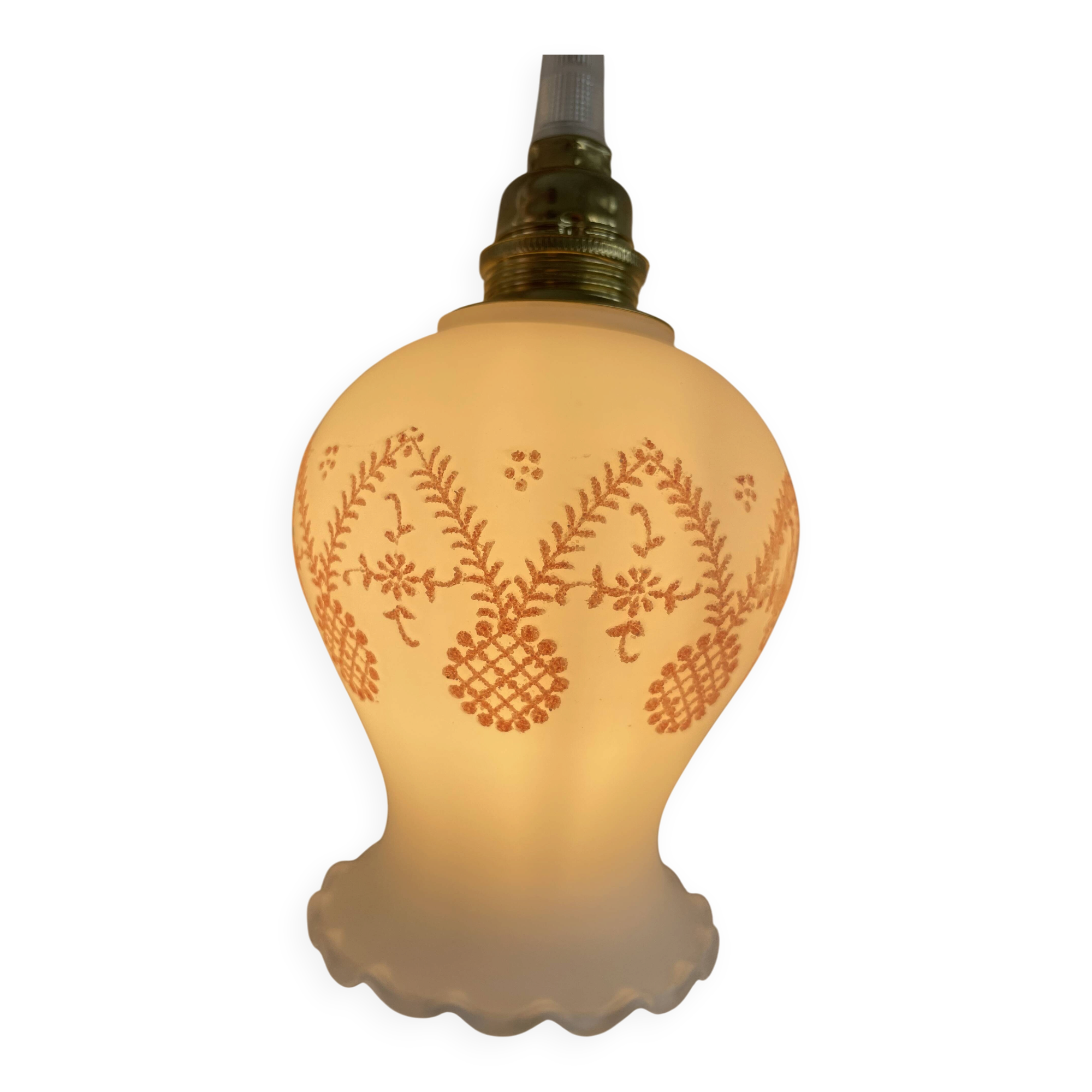 Vintage opaline lamp