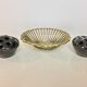 Organic gold brass design fruit cut, 60s