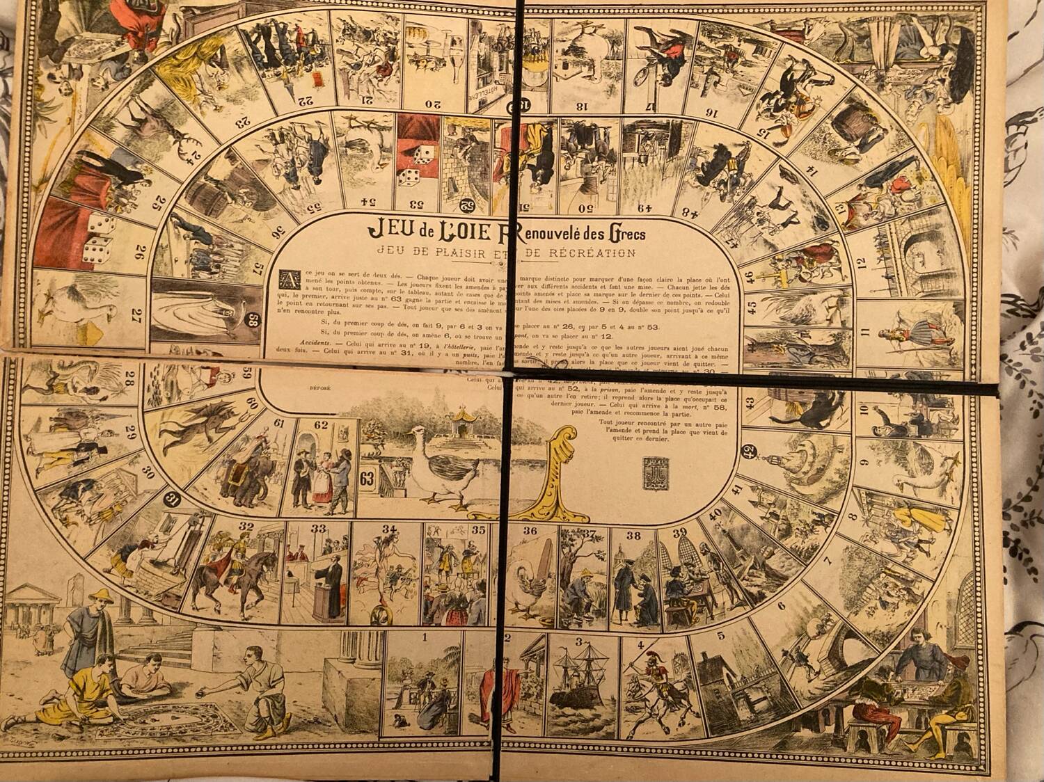 Ancient game of the goose renewed by the Greeks
