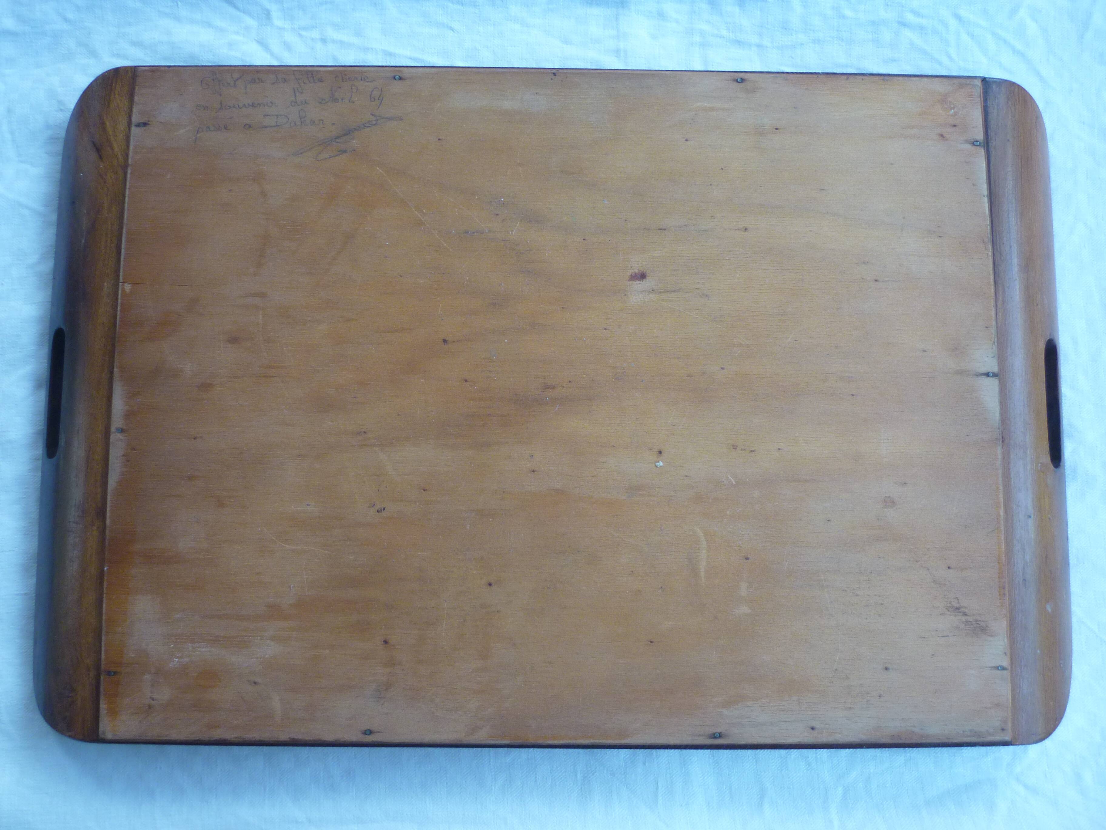 Butterfly wing top and wood marquetry