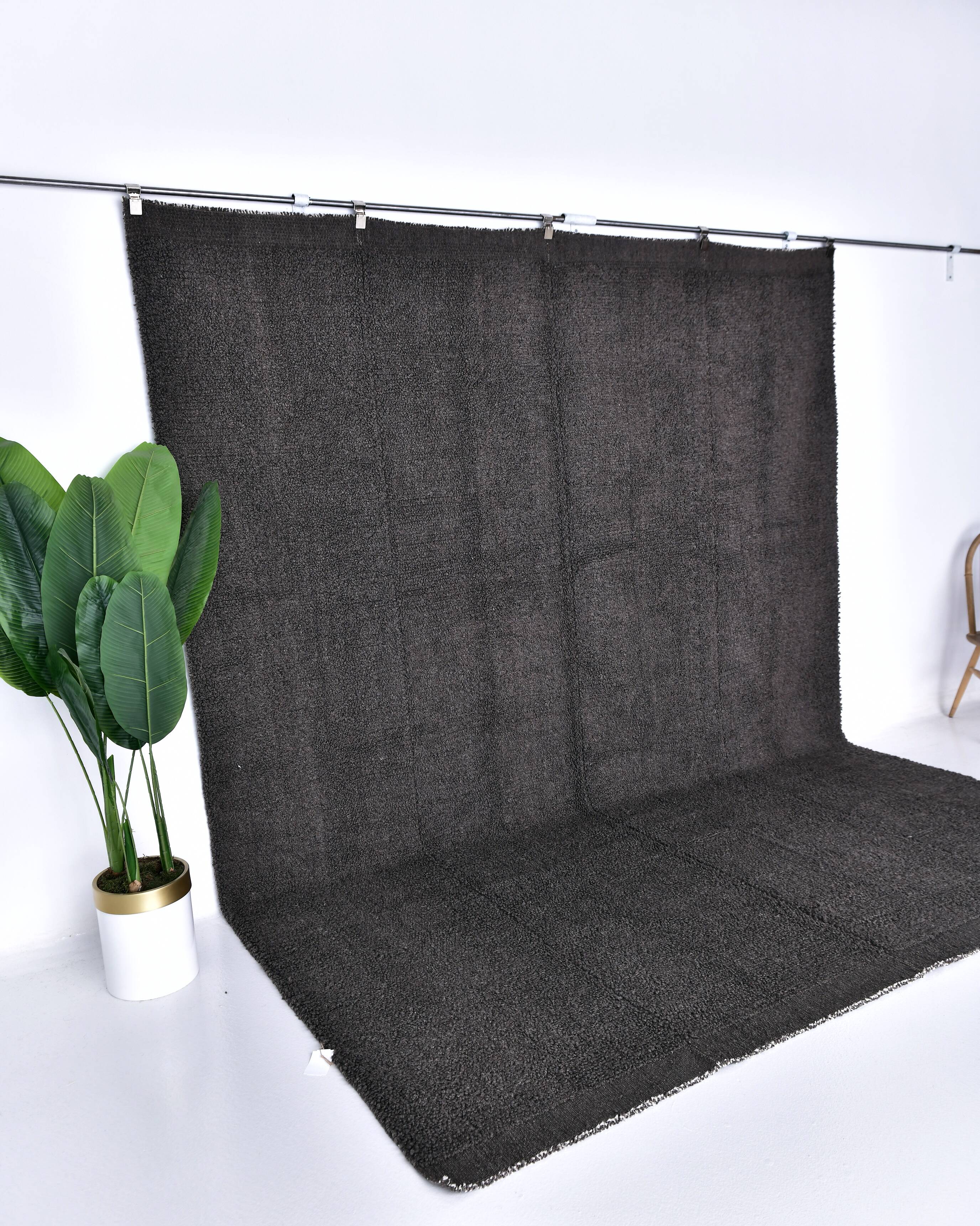 9x12 Brown Gray Turkish Vintage Rug 282x355Cm SK 241965