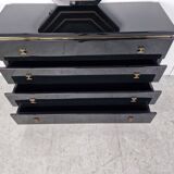 Jean Claude Mahey chest of drawers with mirror, 1970s