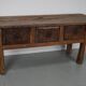 Antique Spanish Rustic Farmhouse Chestnut Side Table / Console, 18th Century