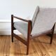 Pair of vintage Scandinavian teak armchairs from the 1960s