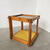 Bedside “cube” side table in pine DLG Regain