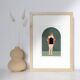 The opening, art print 13x18 cm, numbered and signed, green version