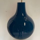 Peill and Putzler mid century vintage blue glass pendant chandelier