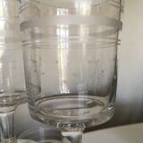 Set de 6 verres rouleau mi-19e