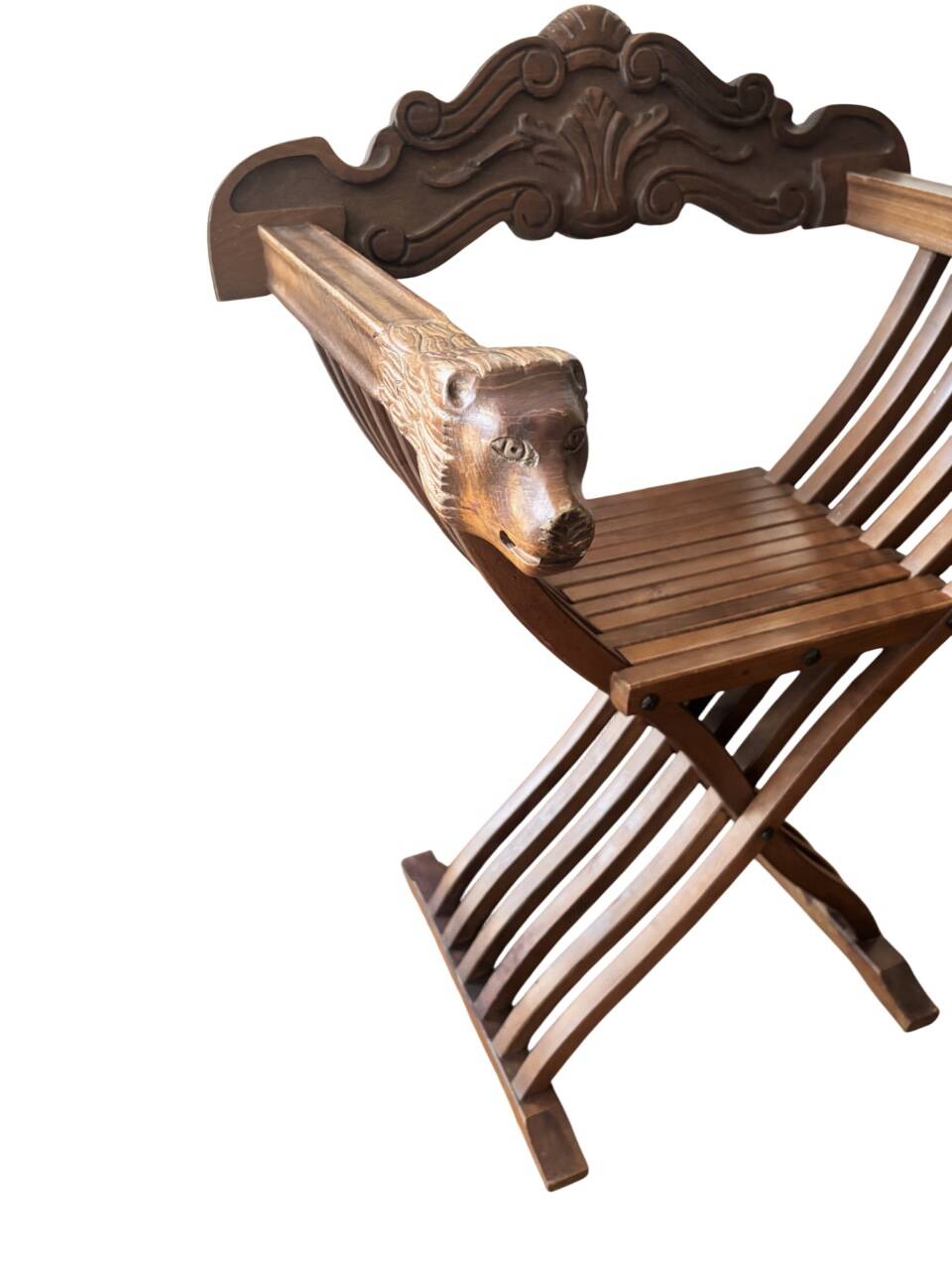 Italian wooden folding chair 1970