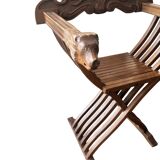 Italian wooden folding chair 1970