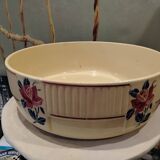 Antique Badonviller Floral Porcelain Dish, 20th Century Collection