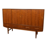 Mid-Century Teak High Sideboard, Denmark, 1960s
