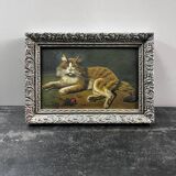 Painting from 1900 "The Cat with the Rose"