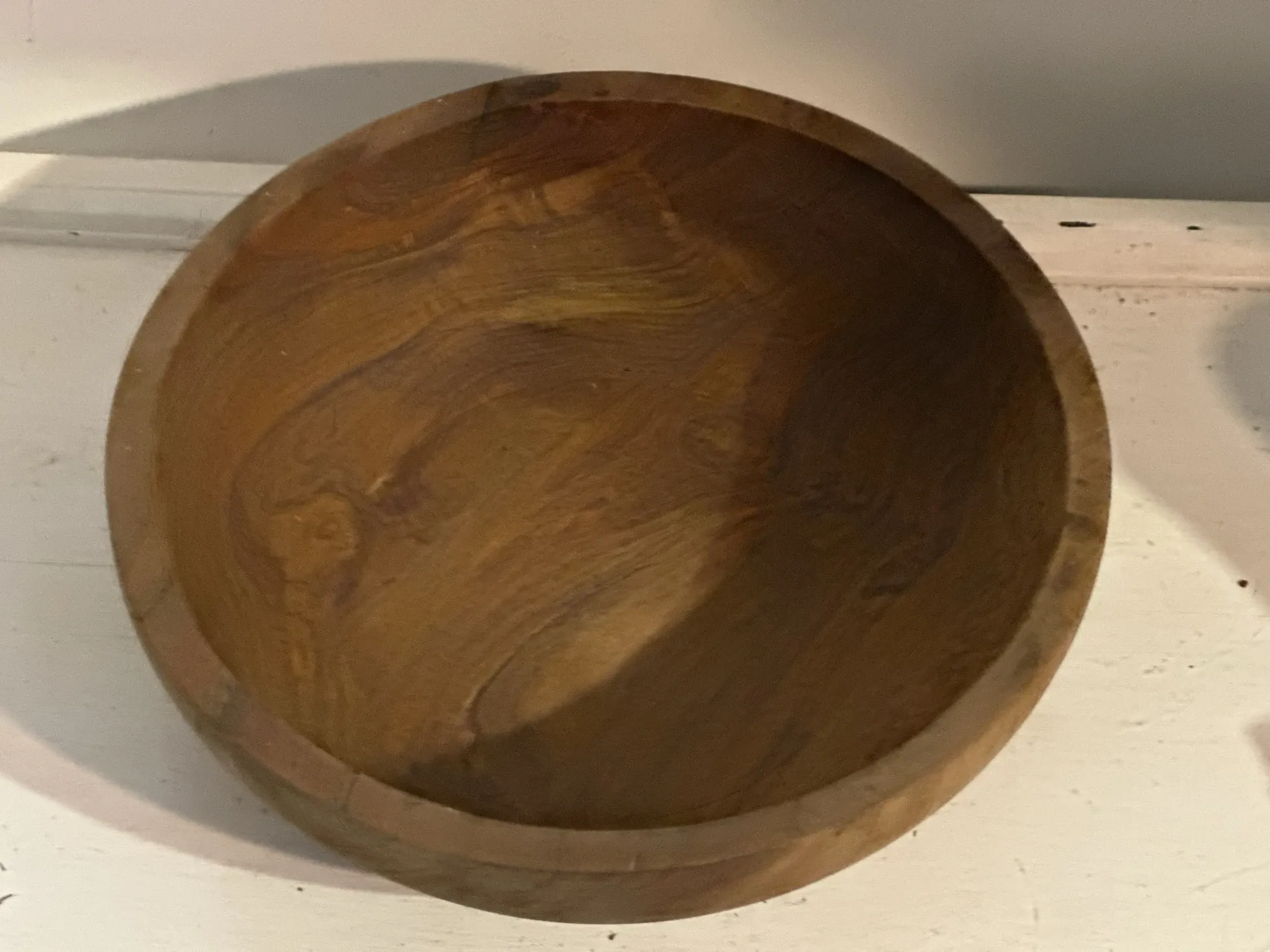 Large vintage solid wood bowl – Catch-all – Centrepiece – 3