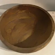 Large vintage solid wood bowl – Catch-all – Centrepiece – 3