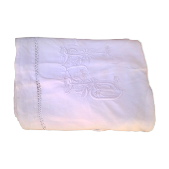 Drap vintage "au monogramme"