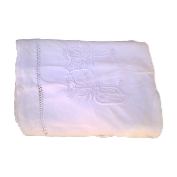 Drap vintage "au monogramme"